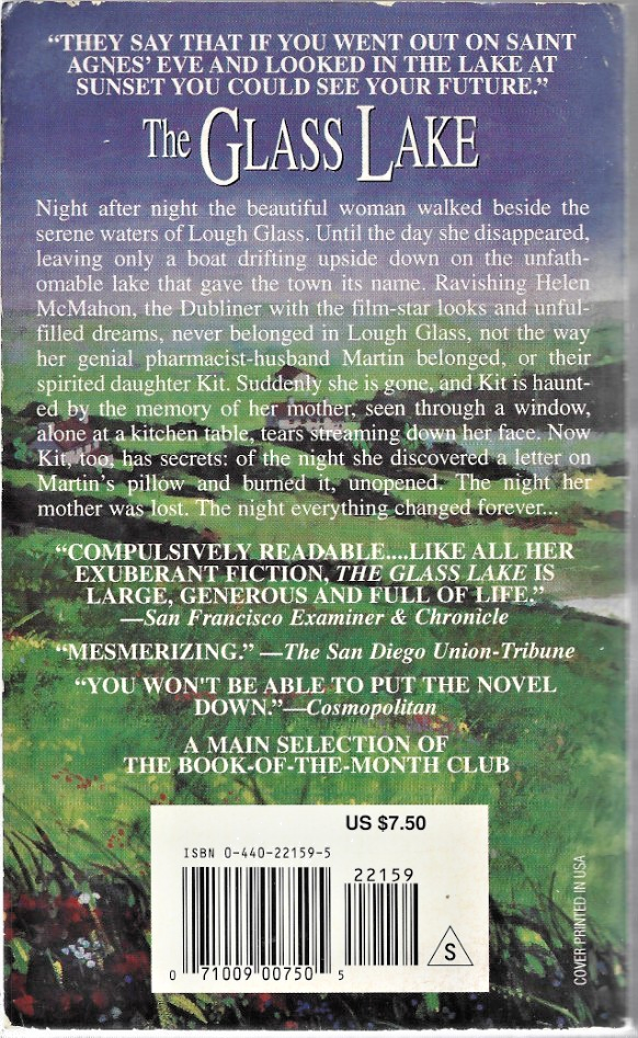 The Glass Lake 1995 PB by Maeve Binchy Like New B-32