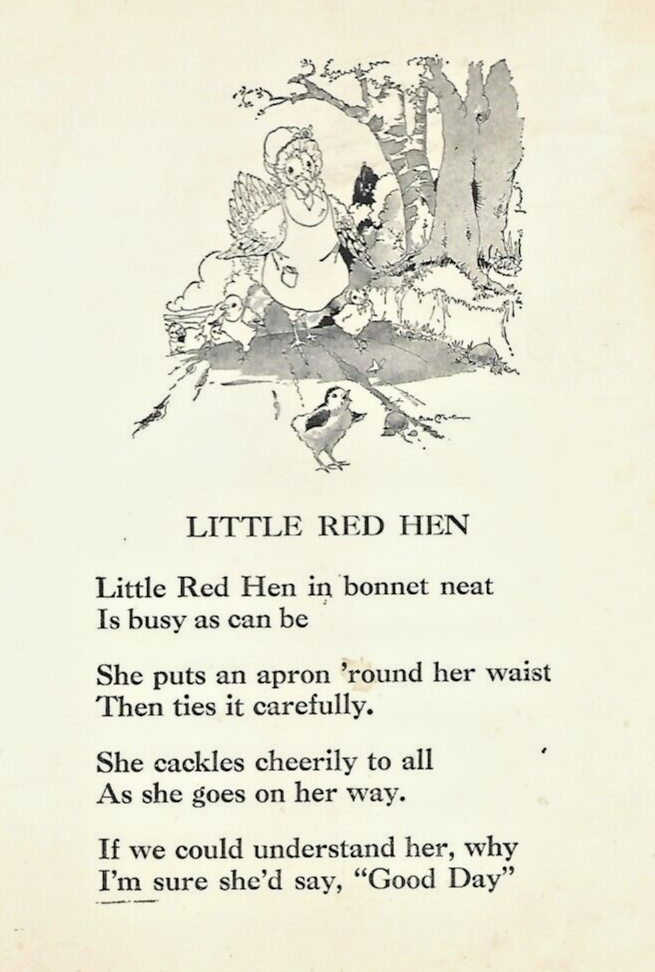 The Little Red Hen & the Grain of Wheat 1932                                 B-6