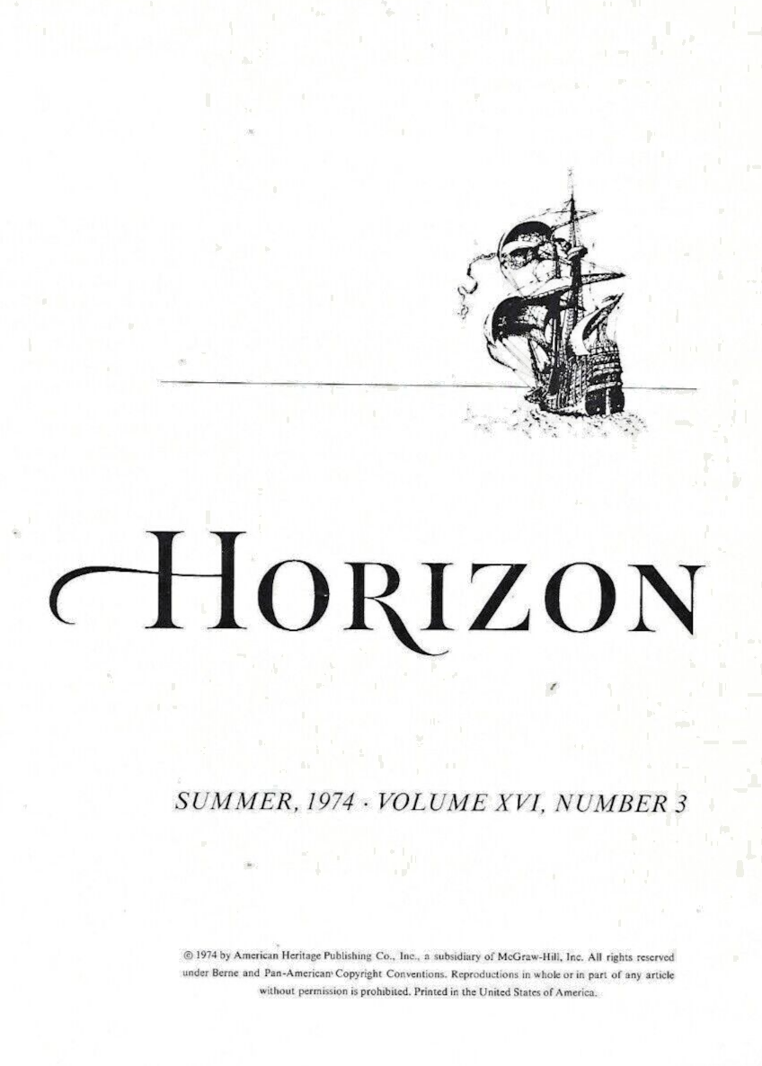 5- HORIZON MAGAZINES H/C 1972/1976 SEE DETAILS SELLERS DESCRIPTION          B-13