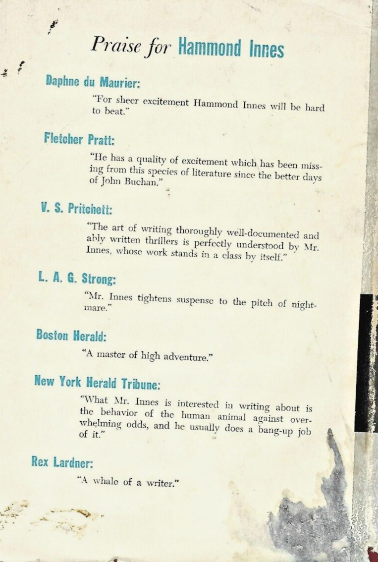 CAMPBELL'S KINGDOM BY HAMMOND INNES 1952   HC                 B-1