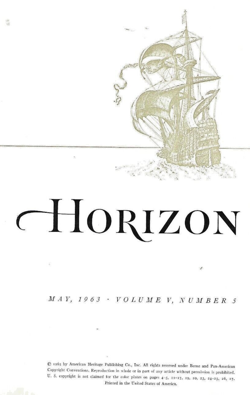 4 HORIZON MAGAZINES 1968 H/C (MAY-SEPT-AUTUMN-WINTER)                       B-13