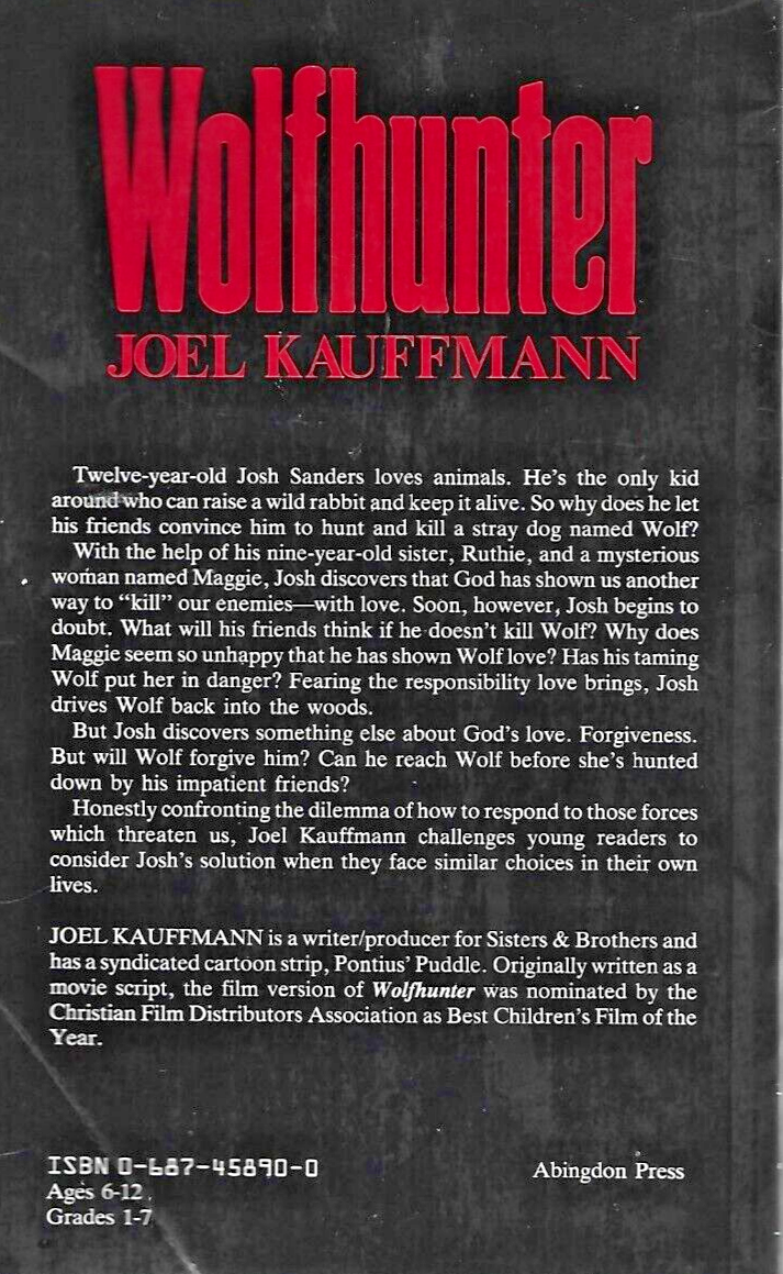 Wolfhunter 1986 PB by Joel Kauffmann "Good"                                 B-26