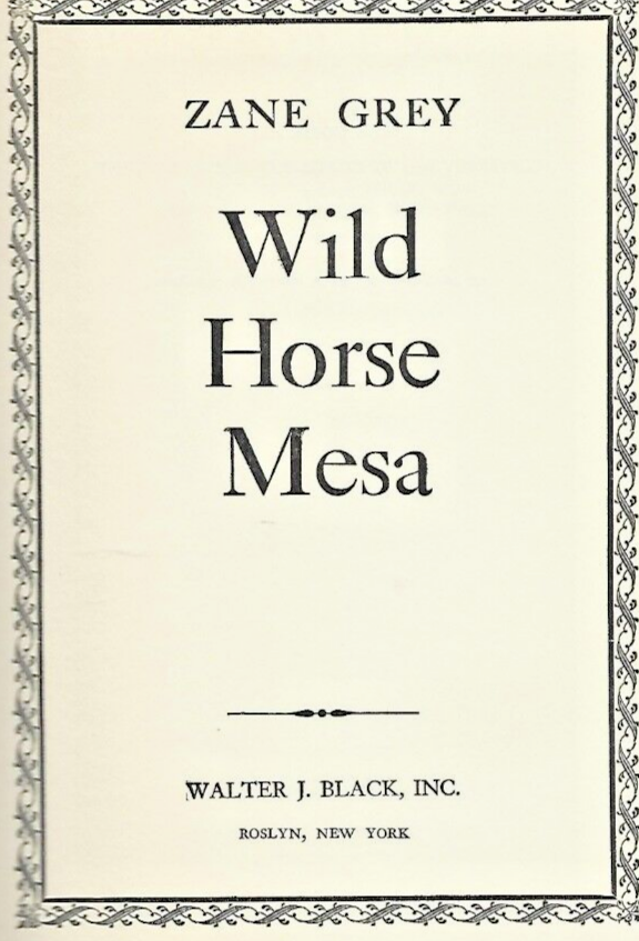 4-ZANE GREY BOOKS H/C (See Sellers Description for Titles)                  L-40