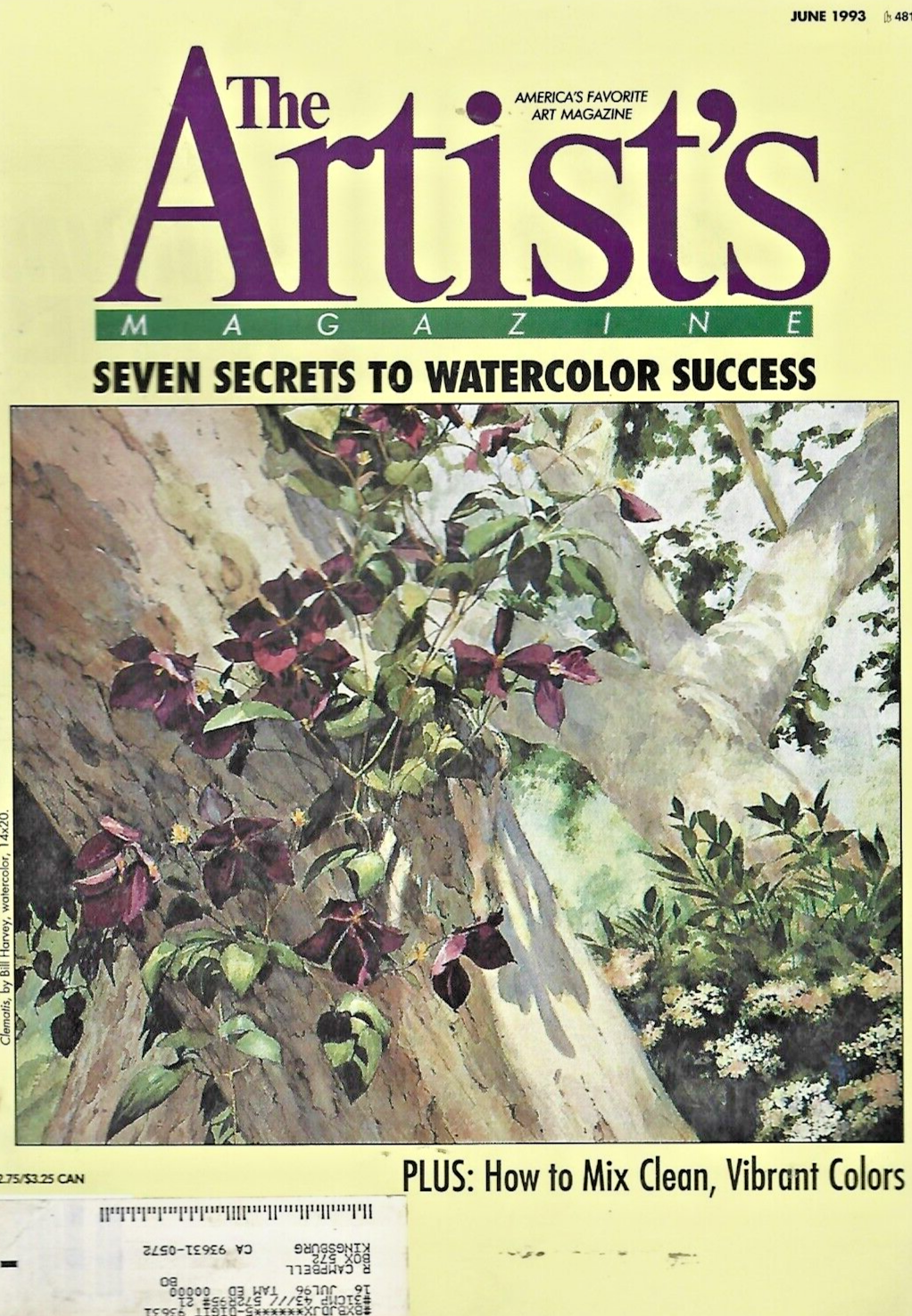 THE ARTIST'S MAGAZINE (11 Paperbacks 1993 Jan thru Nov)                     B-13