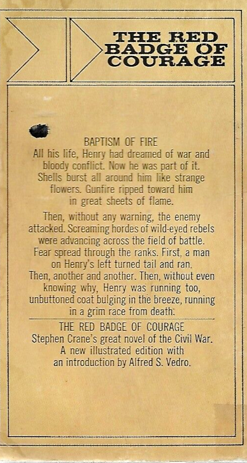 The Red Badge of Courage 1964 PB by Stephen Crane Acceptable"                B26
