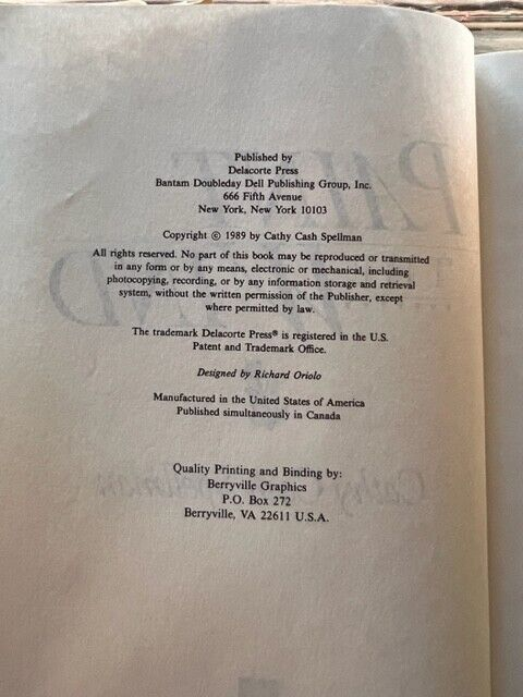 Paint the Wind by Cathy Cash Spellman (1991, Mass Market)                    B-3