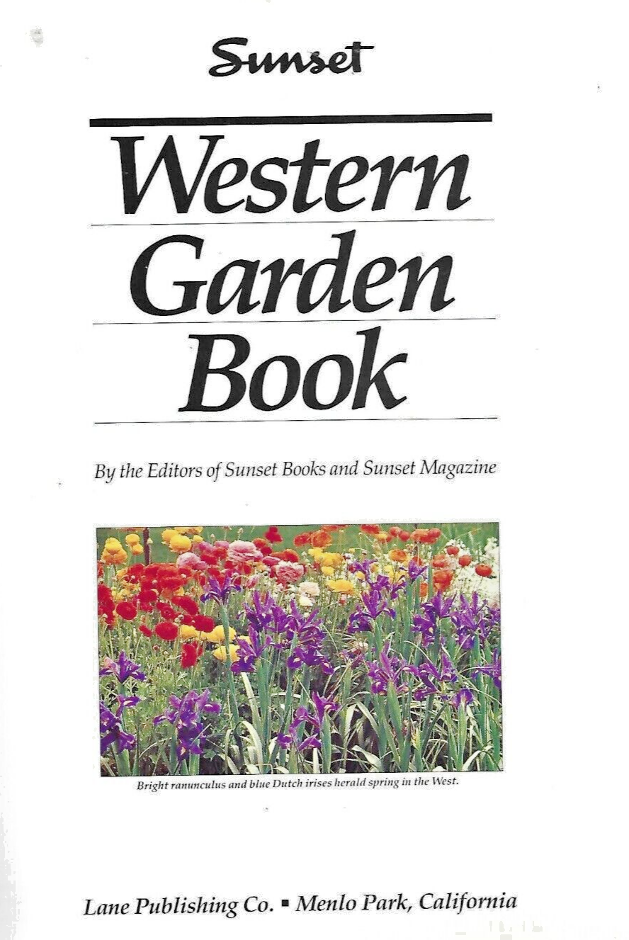 SUNSET WESTERN GARDEN BOOK 1988 P/B                                         B-12