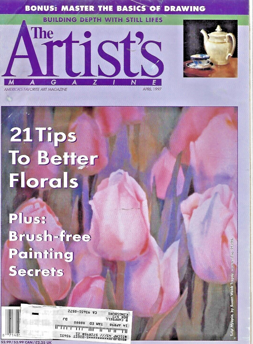 7-ARTIST'S MAGAZINES 1997 " JAN-FEB-MARCH-APRIL-MAY-SEPT-DEC                 B11