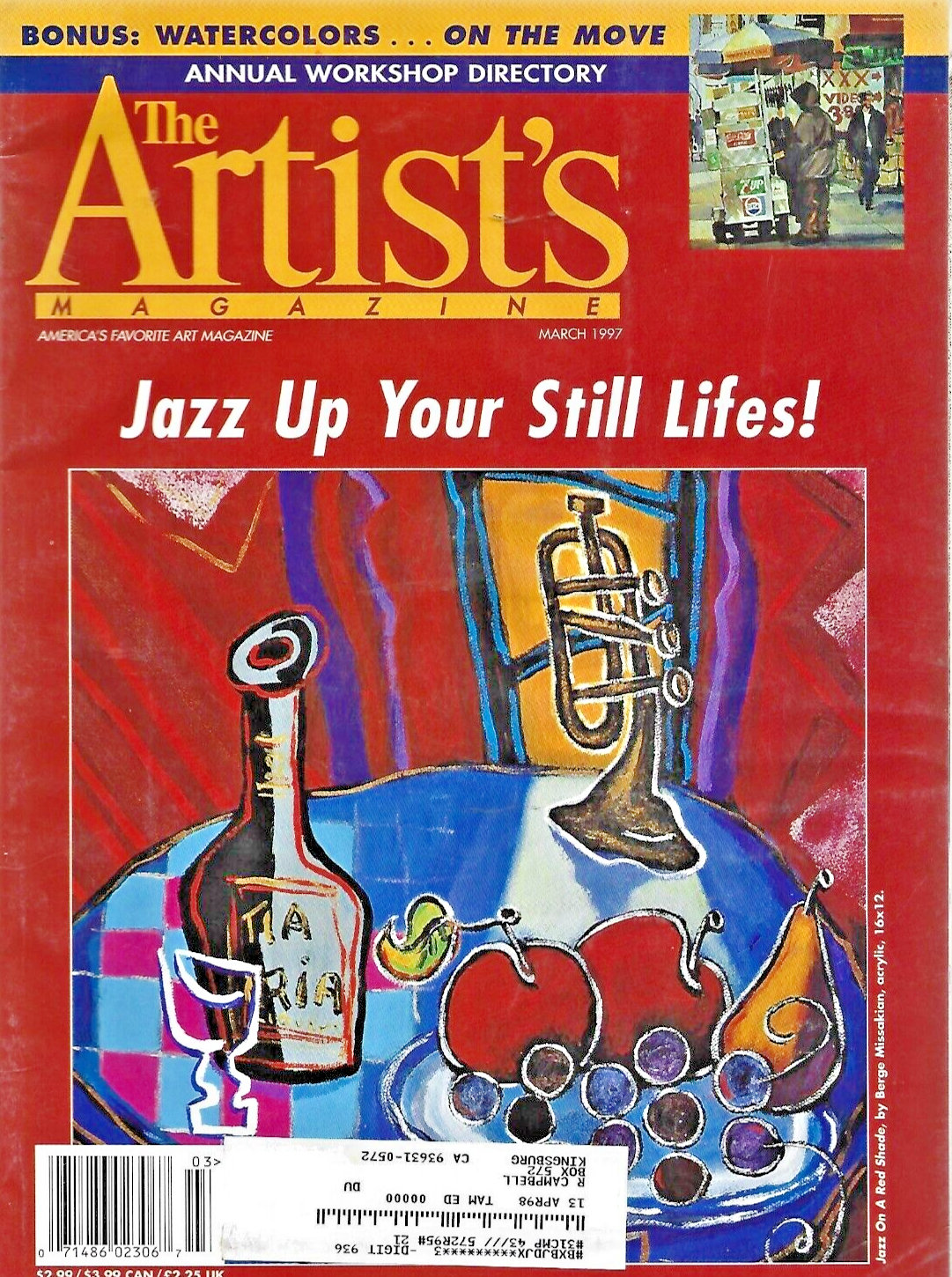 7-ARTIST'S MAGAZINES 1997 " JAN-FEB-MARCH-APRIL-MAY-SEPT-DEC                 B11