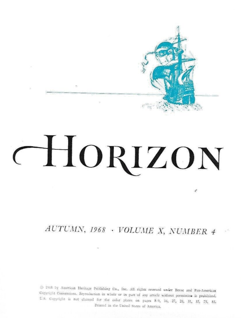 4 HORIZON MAGAZINES 1968 H/C (MAY-SEPT-AUTUMN-WINTER)                       B-13