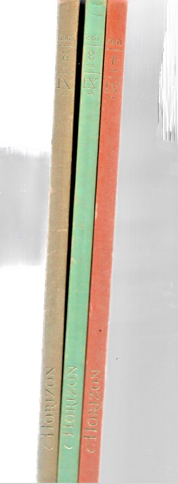 3-HORIZON MAGAZINES H/C Sprin/Summer?Autumn  1969   VG to Like New