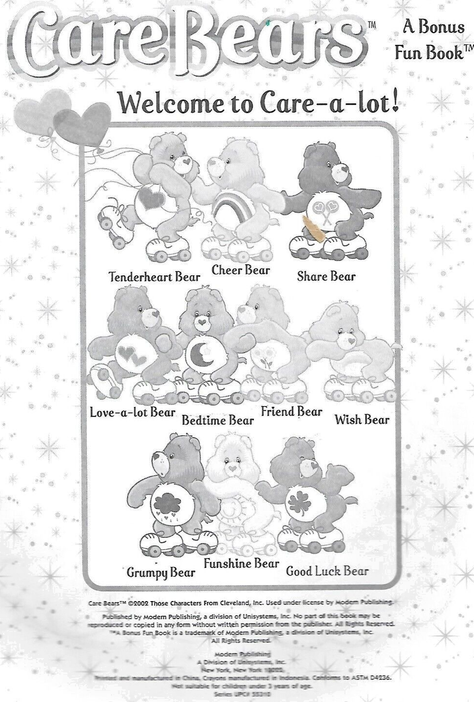 2- "RARE BOOKS" THE THREE BEARS & CARE BEARS                                B-15