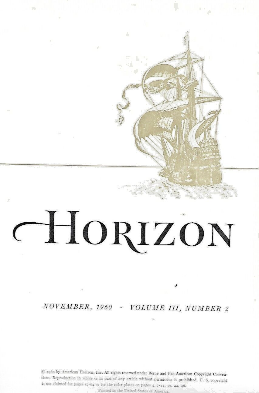 3- HORIZON HARDCVER MAGAZZINES Jan/JulY/Nov 1960  VG to Like New  B-23