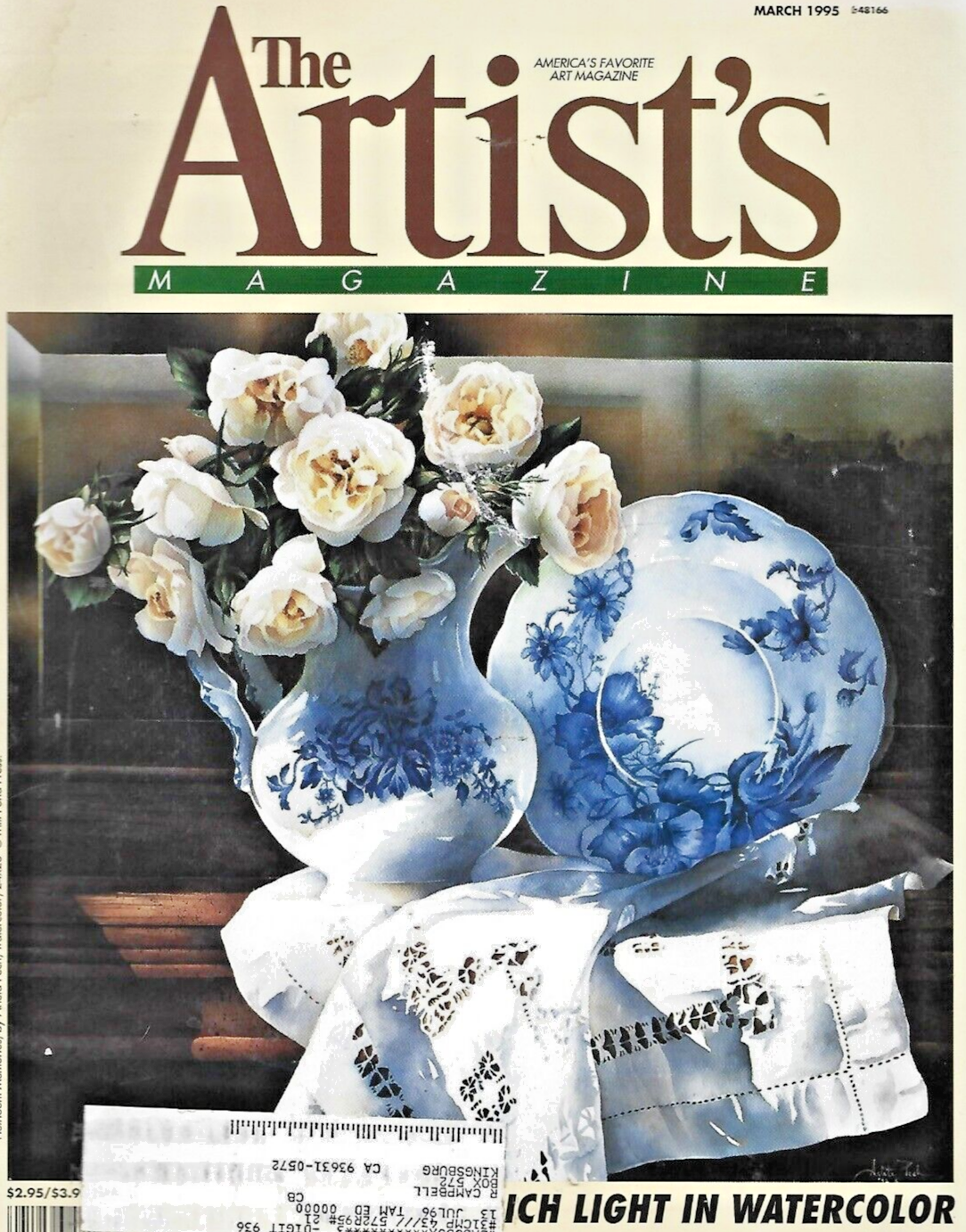 9- ARTIST'S MAGAZINES 1995 "JAN-FEB-MARCH-APRIL-MAY-JUNE-AUG-NOV-DEC          B3