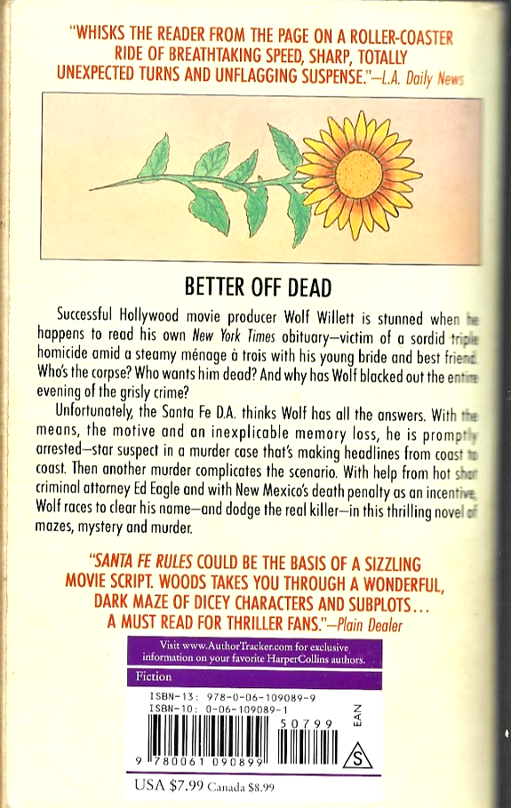 Santa Fe Rules 1993 PB by Stuart Woods VG B-32