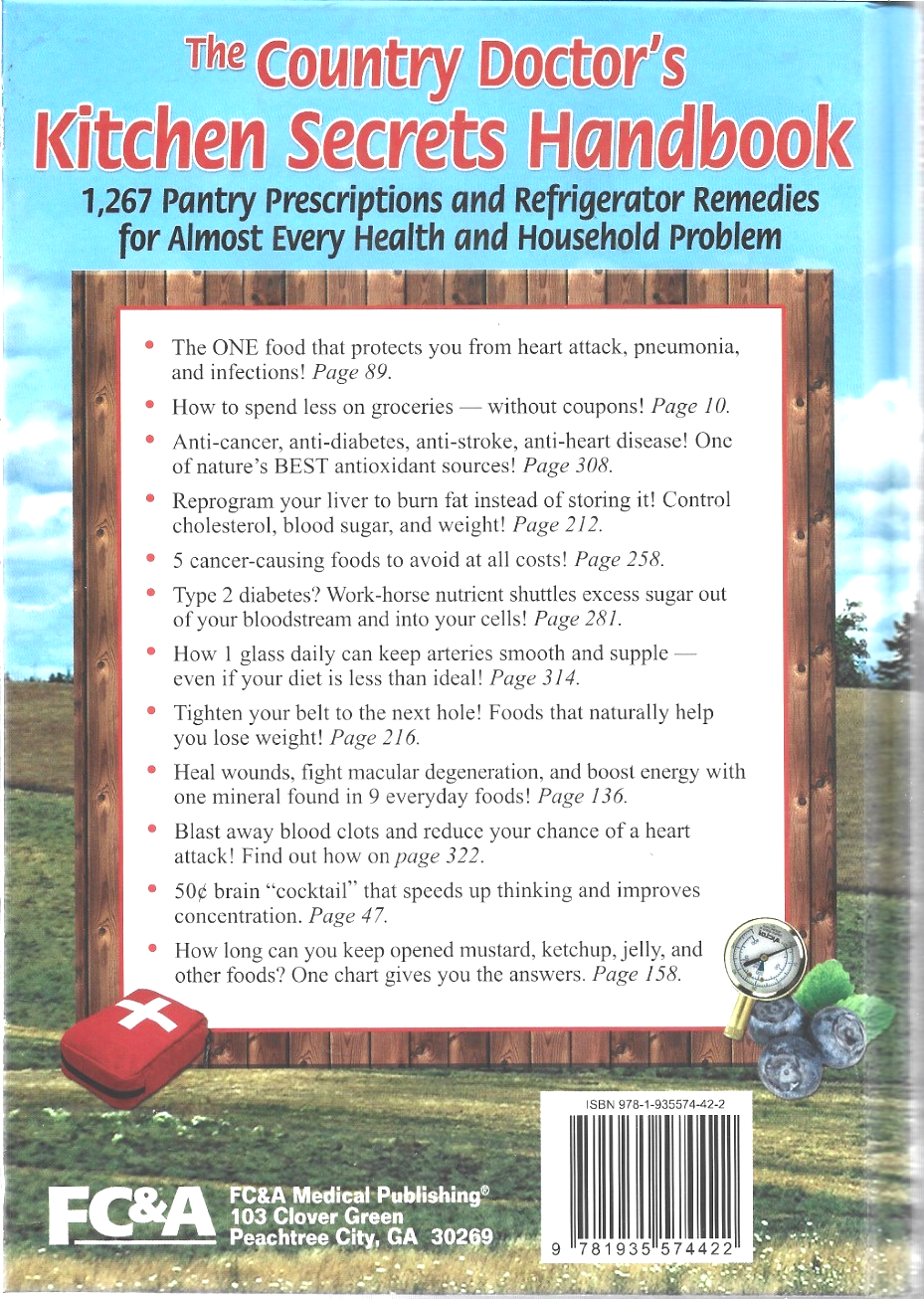 The Country Doctor's Kitchen Secrets 2016 HC Like New B-32