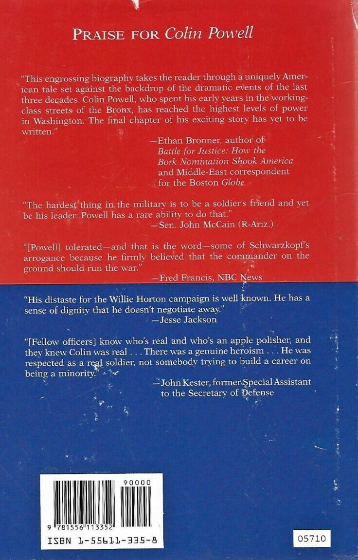 COLIN POWELL by Howard Means 1992 H/C                                       B-12