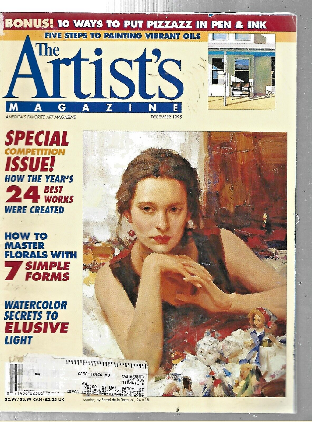 9- ARTIST'S MAGAZINES 1995 "JAN-FEB-MARCH-APRIL-MAY-JUNE-AUG-NOV-DEC          B3