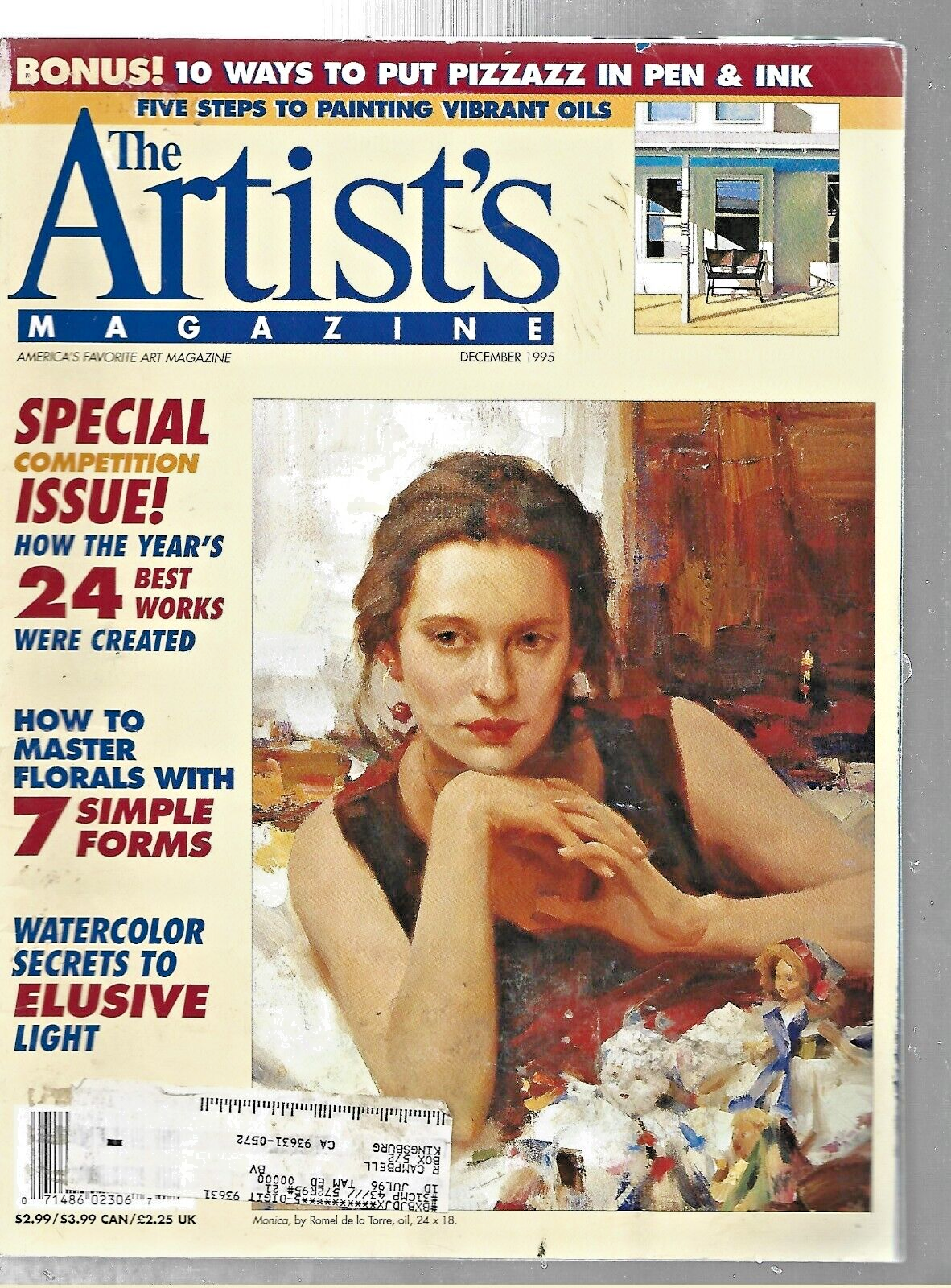 9- ARTIST'S MAGAZINES 1995 "JAN-FEB-MARCH-APRIL-MAY-JUNE-AUG-NOV-DEC          B3