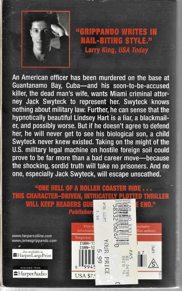 Hear No Evil by James Grippando. HarperCollins. 2005, Paperback B-32