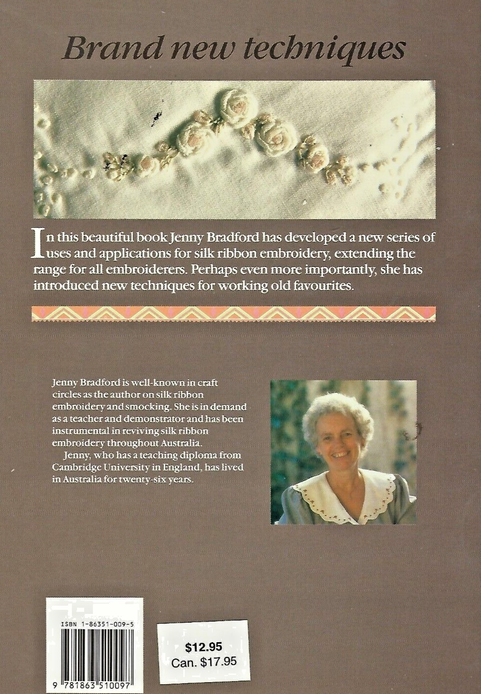 Silk Ribbon Embroidery : For Gifts and Garments by Jenny Bradford 1991       B-2