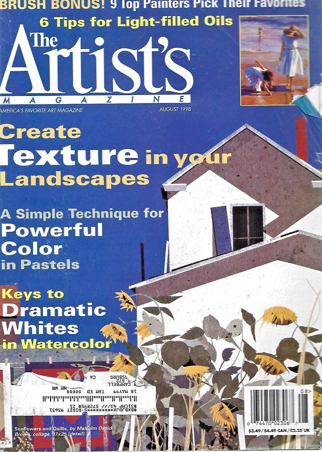 6-THE ARTIST'S MAGAZINES"  FEB 98- MARCH 98- APRIL 98- JUNE 98- AUG 98- OCT  B13