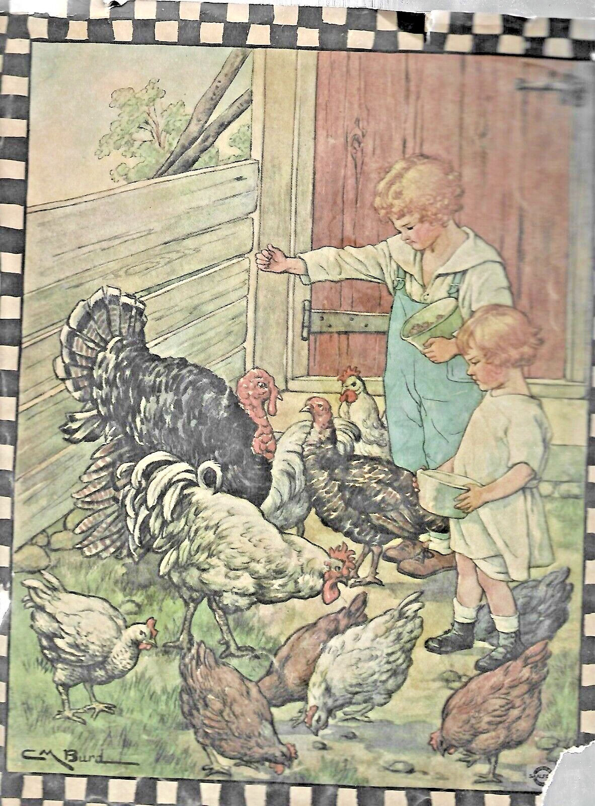 A Child's Garden of Verses Saalfied #935 Vintage Cover w 12 pages C.M. Burd B7