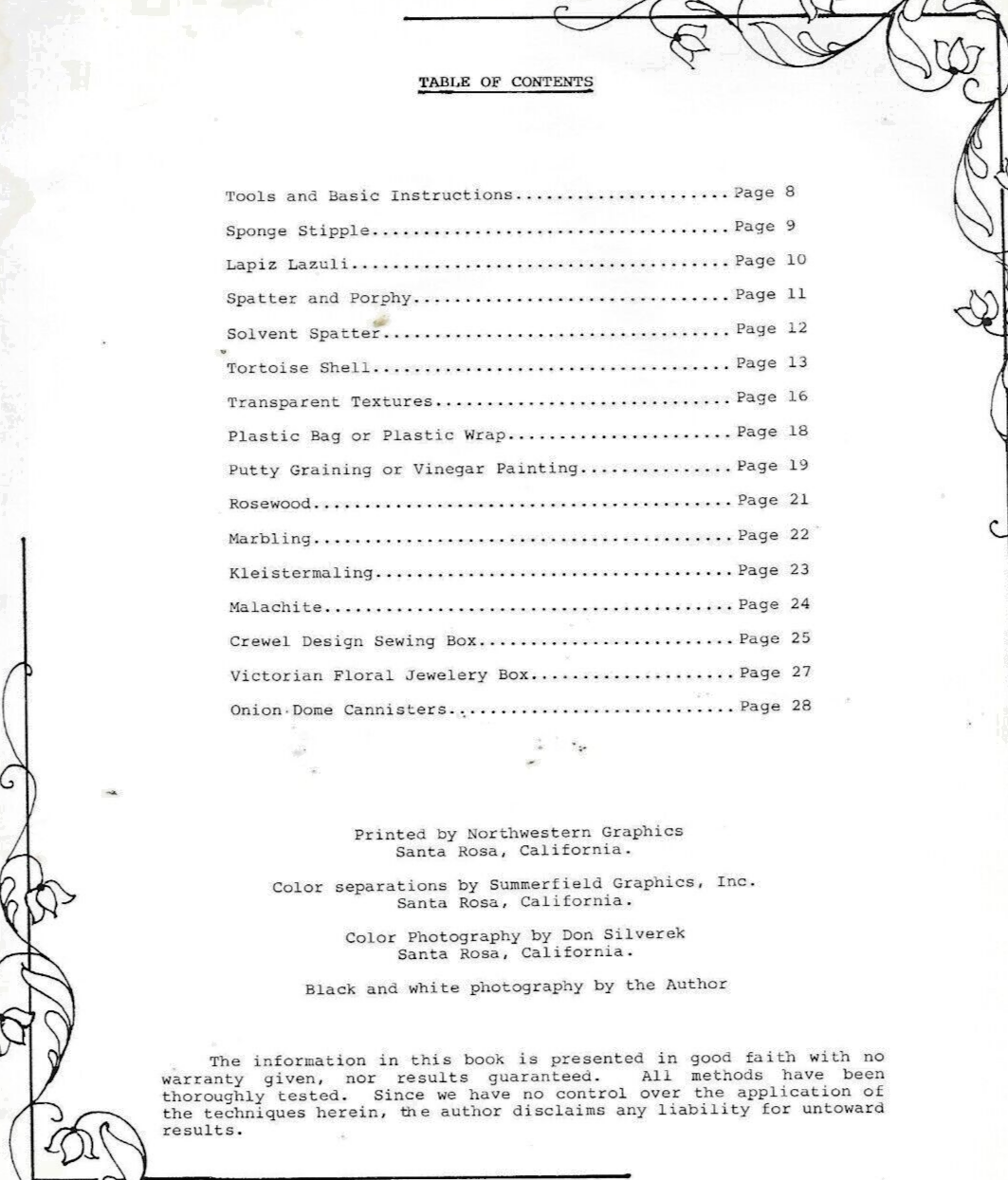 FAUX FINISHES by Hildy Henry 1986 Trade Paperback"Very Good"                B-18