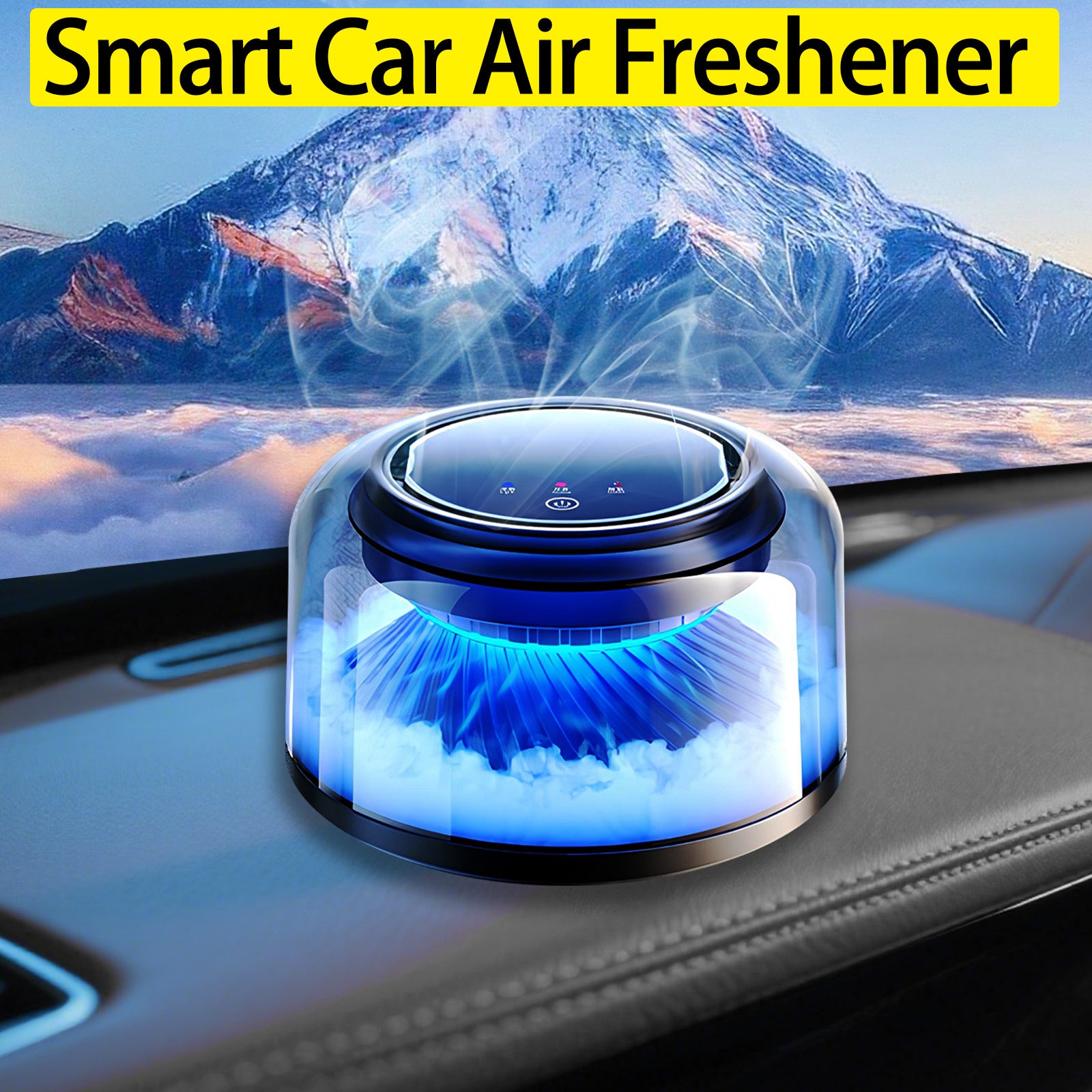 3 Modes Smart Car Air Freshener, Adjustable Intensity, Auto On/Off,