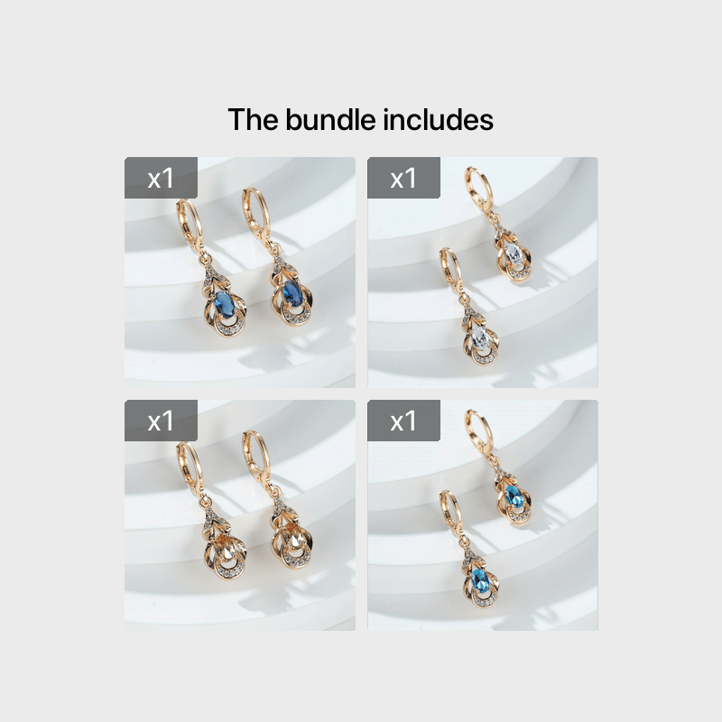 BAMOS Women's Elegant Bohemian Ethnic Statement Earrings