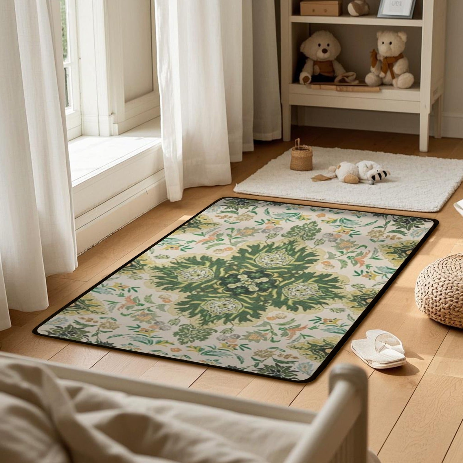 1pc Machine Washable carpet 31*20inch--Carpet, Floor MATS and Protectants, Non-Slip, Fade Resistant, Flannel Area Mat, sqm Polyester, Lightweight Rugs for Entryway, Hallway, Kitchen and Corridor, Bedroom Office, Living Room