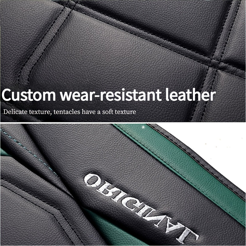 Universal PU Leather Car Seat Set, 5 Seat Full Set Car Seat Cover,