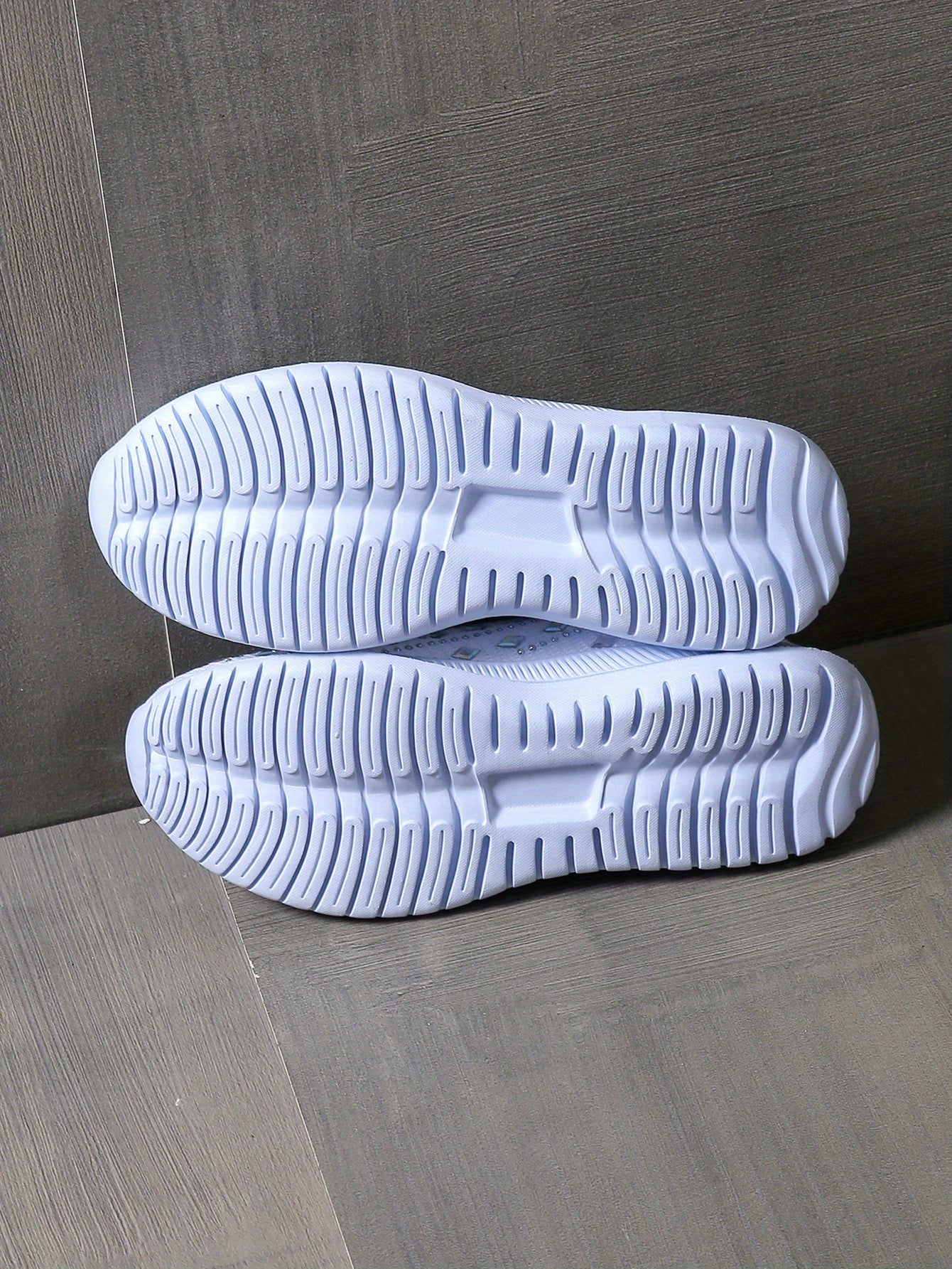 Women's Slip On Sock Shoes, Rhinestone Decor Knitting Low Top Sports Shoes, Breathable Walking Sneakers