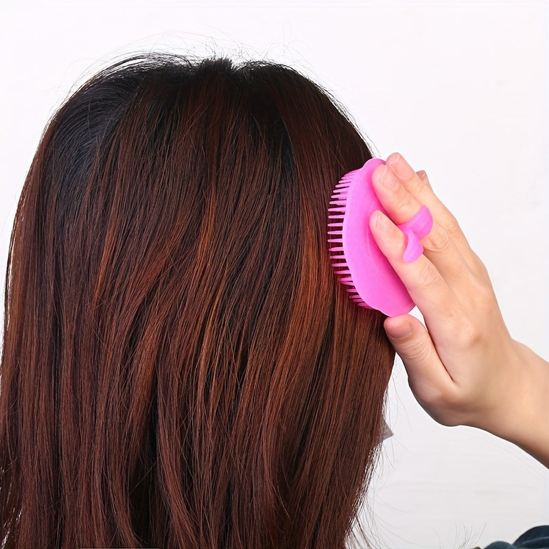 Shampoo Brush Head Scalp Massage Brush Hair Cleaning Brush Plastic Hair Brush For Men And Women