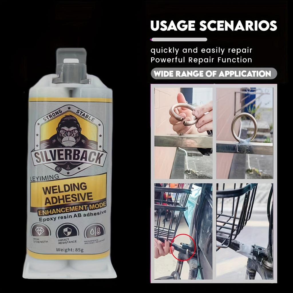 High Strength Pipeline Repair Epoxy Adhesive, Metal Cast Patching Putty, Waterproof Heat-Resistant Leak Sealant for Plumbing & Automotive, Drillable & Sandable, Non-Toxic Odorless - 85g Bottle