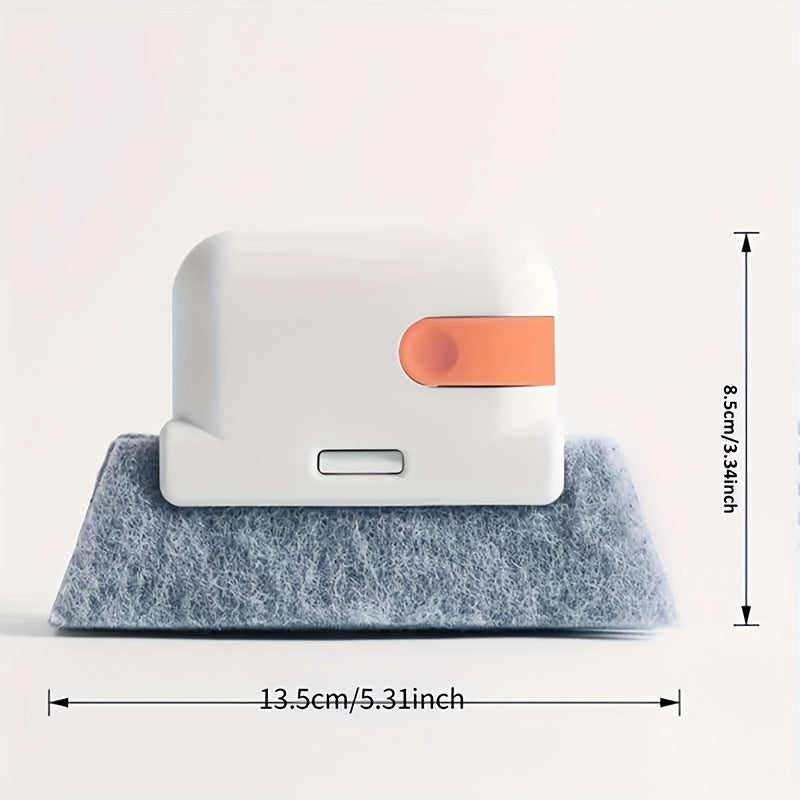 3pcs Window & Door Track Cleaning Brush - No Power Needed, Durable PP Bristles for Tight Gaps & Frames, Effortless Cleaning in Bedroom, Kitchen, Bathroom, Ergonomic Design | Polypropylene Construction