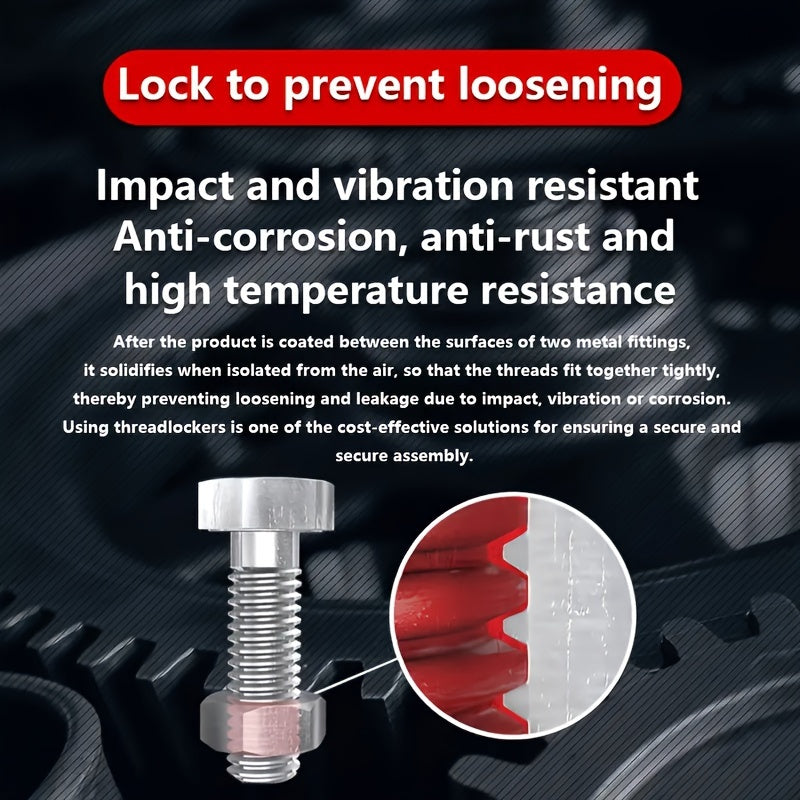 1/3pcs Multifunctional Vitamin Adhesive 222/243 Medium High Strength Screw Glue Medium High Strength Automotive Special Screw Glue Anti-slip Fastening Anaerobic Glue Removable And More