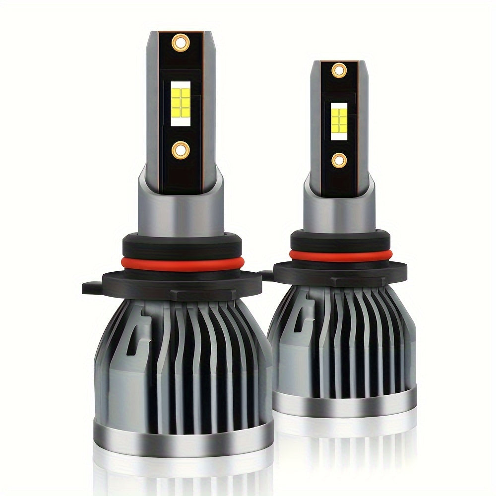 2pcs ROADSUN LED Car Headlights, 35000LM, 6000K White Light, High & Low Beam, 500% Brighter