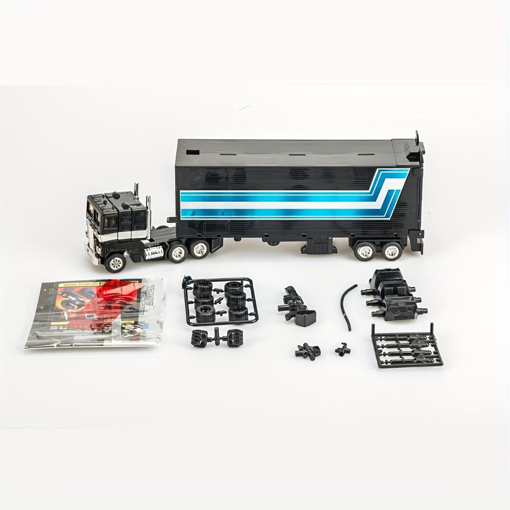 Kids Car Robot Toys Modal, Could Transform From Tractor Trailer To Robot, Black Edition, Reproduction Of 80s Version Collective Toys Gift Set For Fan