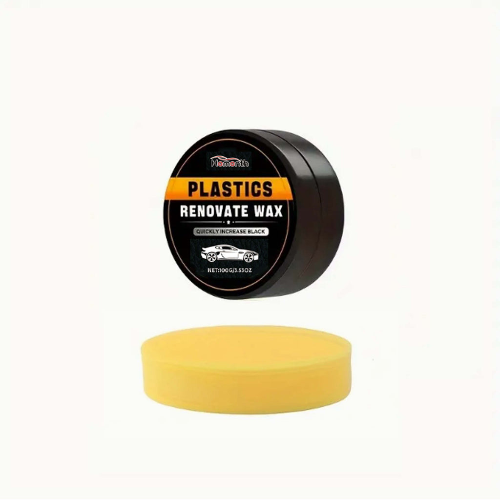 Automotive plastic parts renovator - tire light brightener - black interior light repair scratches crystal coating dashboard wax maintainer