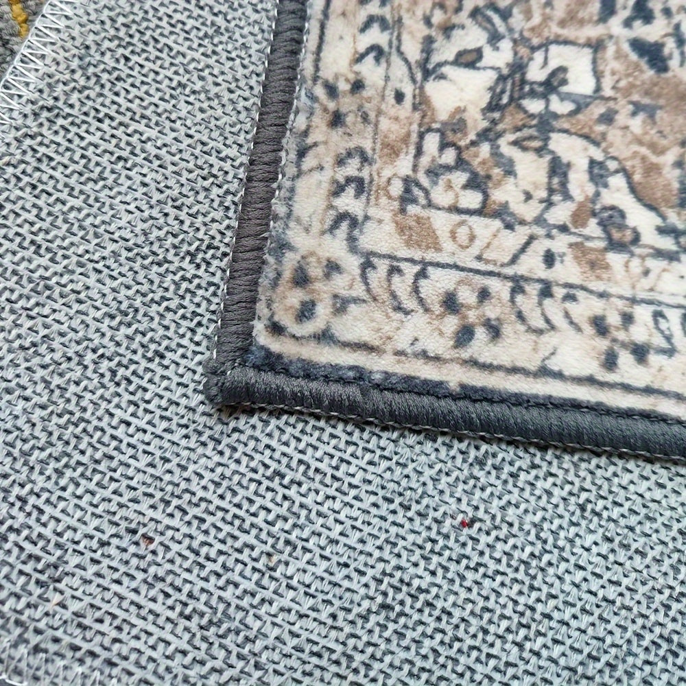 Luxury Faux Cashmere Area Rug - Large, Soft & Washable Carpet For Living Room, Bedroom, And More - Non-Slip, Stain Resistant With Exquisite Hemming Detail Rugs For Living Room Rugs For Bedroom