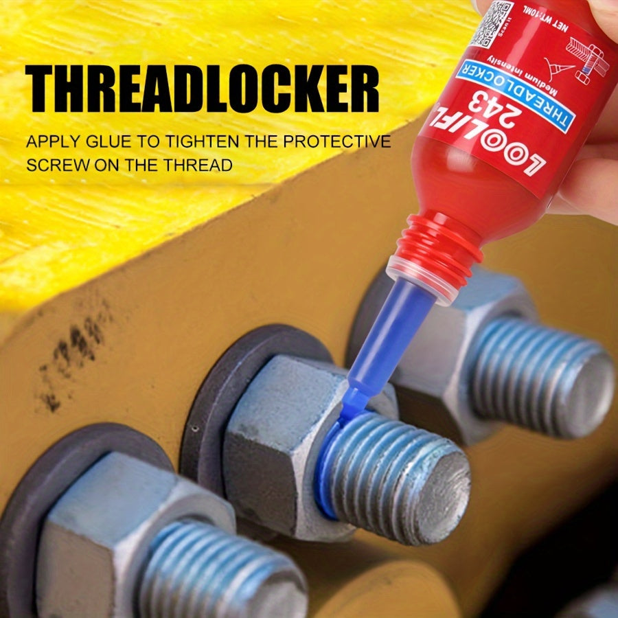 1/3pcs Multifunctional Vitamin Adhesive 222/243 Medium High Strength Screw Glue Medium High Strength Automotive Special Screw Glue Anti-slip Fastening Anaerobic Glue Removable And More