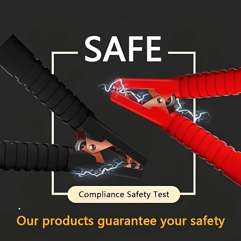 Heavy-Duty 4m Frost-Resistant Jumper Cables - Durable Automotive Booster Wires with Reliable Car Battery Jump Leads for SUVs, Cars, and Trucks - Fast and Safe Emergency Jump Starting Solution