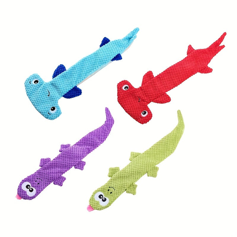 Plush Lizard Shaped Toy For Dog Toy Cartoon Doll Dog Chew Toy Puppy Molar Teeth Cleaning Toy For Pet