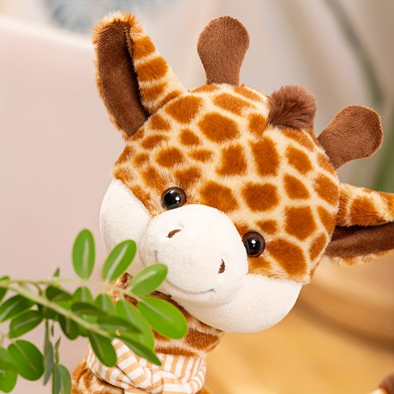 1pc Soft Cartoon Faux Giraffe Plush Toys, Perfect Party Decor, Room Decor, Home Decor
