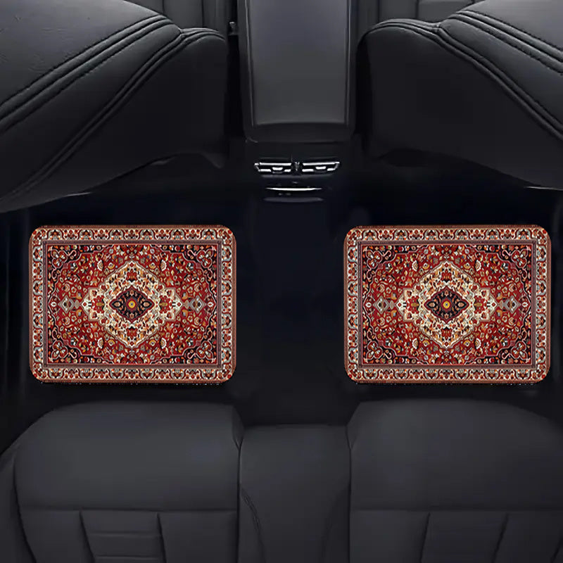 Set of 4 Universal Vintage Moroccan Car Floor Mats,