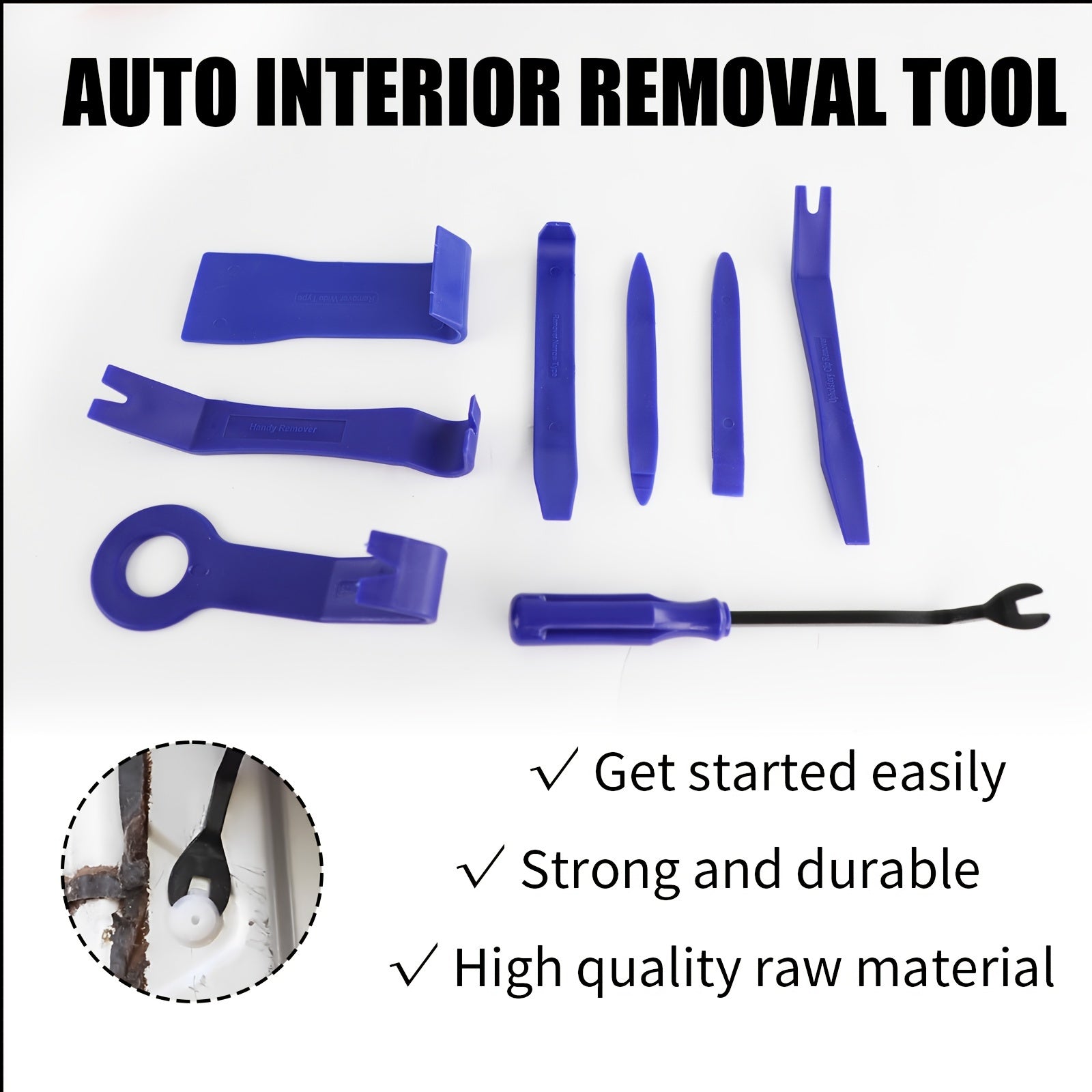 20pcs Car Repair Tool Kit with Long Reach - Stainless Steel, Portable Automotive Set with Emergency Tools & Carrying Bag for Cars and Trucks