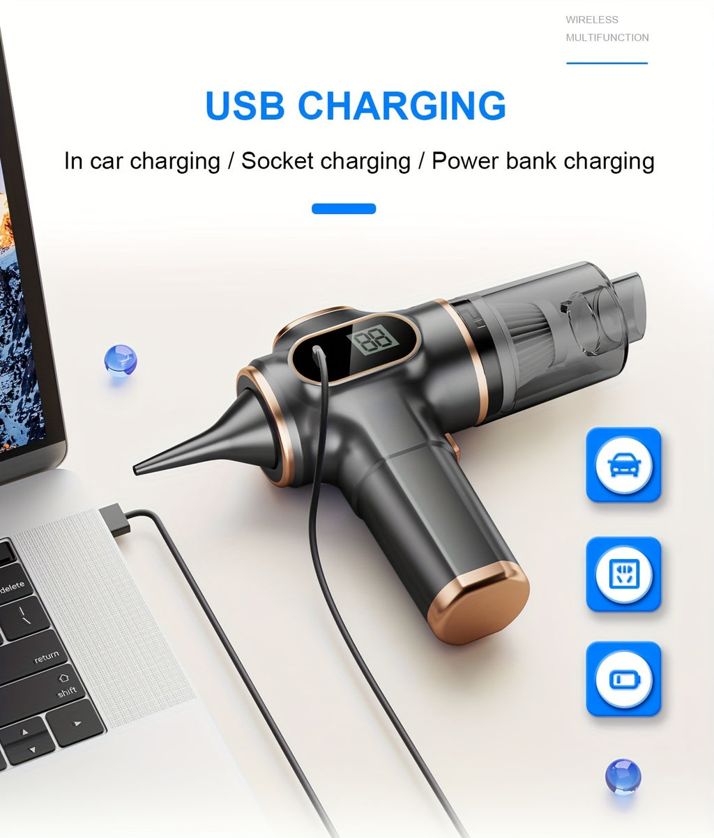 4000mAh High-Power Portable Vacuum Cleaner -USB Rechargeable,