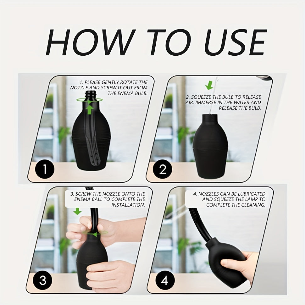 Silicone Cleaning Safe Flow Flush Enema, Cleaning Tool, Reusable Enema Cleaning Kit