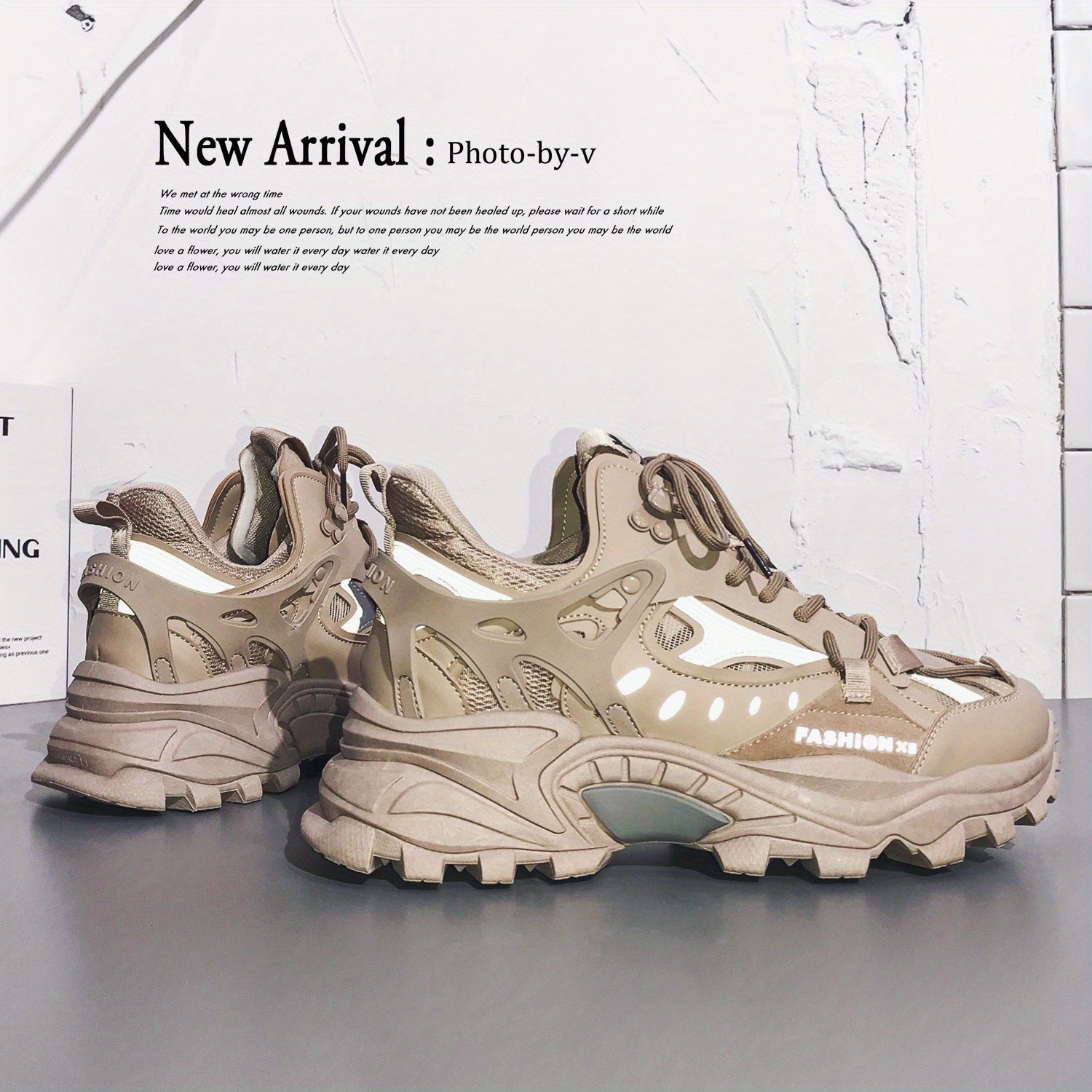 [1 Pair Men'S Cloud Pattern Sneakers] Round Toe Lace-Up  Athletic Sneakers, Sports , Breathable Fabric